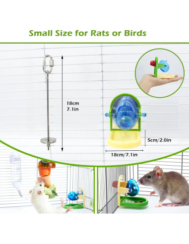 Juego de Juguetes de Enriquecimiento Jevnd para Ratas 2 Piezas