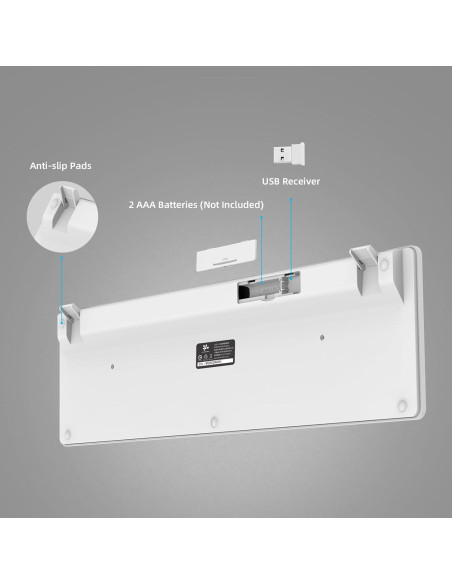 Teclado Inalámbrico BFRIENDit RF1430 - Teclas Silenciosas