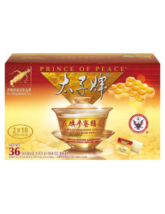Té de Ginseng Americano con Miel Príncipe de la Paz - Doble Paquete 36 Bolsitas