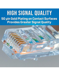 Conectores RJ45 CAT5e Jonard Tools 25 unidades de paso 2