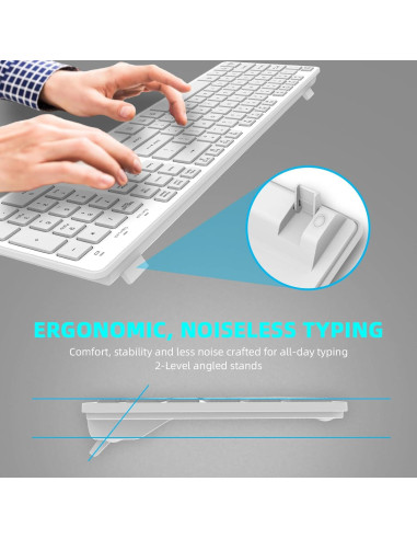 Teclado Inalámbrico BFRIENDit RF1430 - Teclas Silenciosas