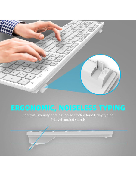 Teclado Inalámbrico BFRIENDit RF1430 - Teclas Silenciosas