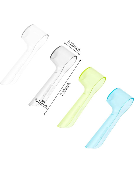 Tapas de Cepillo de Dientes Eléctrico CREHODEC 4 Piezas Azul