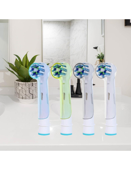 Tapas de Cepillo de Dientes Eléctrico CREHODEC 4 Piezas Azul