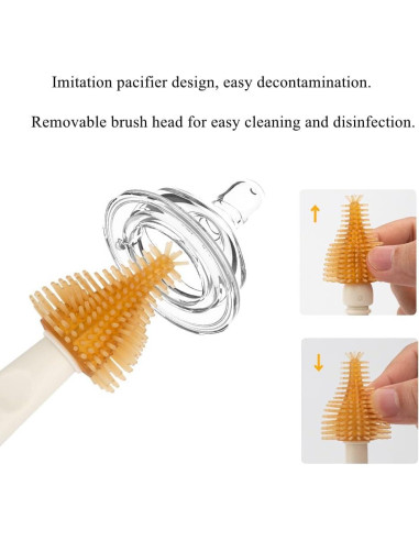 Juego de limpieza de biberones HubHnb - 6 piezas portátil