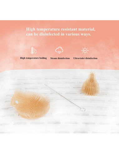 Juego de limpieza de biberones HubHnb - 6 piezas portátil