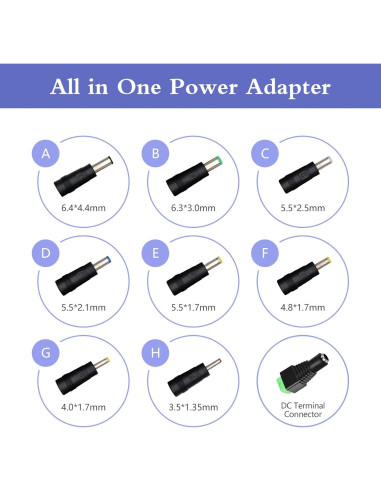 Adaptador de Alimentación Universal 5V 2A TRYTHINK 10W 9 Conectores