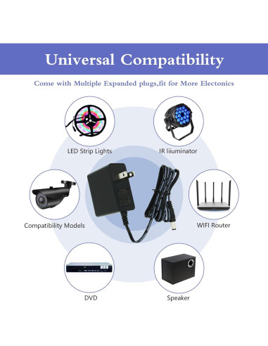 Adaptador de Alimentación Universal 5V 2A TRYTHINK 10W 9 Conectores