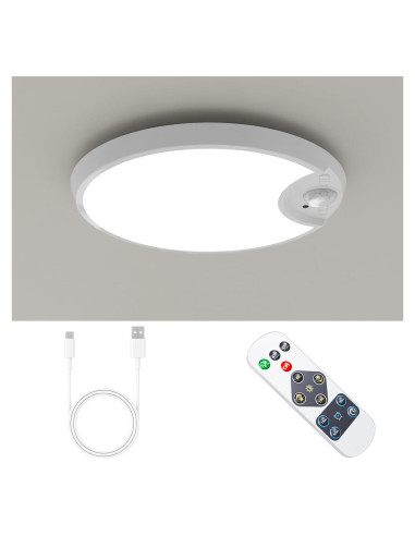 Luz de Techo LED Inalámbrica HM SLK246 con Sensor de Movimiento