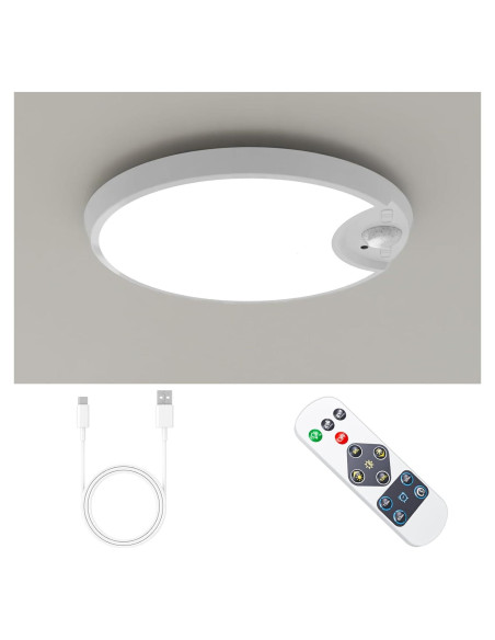 Luz de Techo LED Inalámbrica HM SLK246 con Sensor de Movimiento