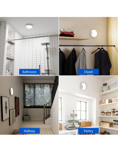 Luz de Techo LED Inalámbrica HM SLK246 con Sensor de Movimiento