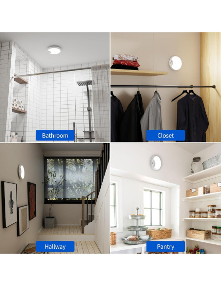 Luz de Techo LED Inalámbrica HM SLK246 con Sensor de Movimiento