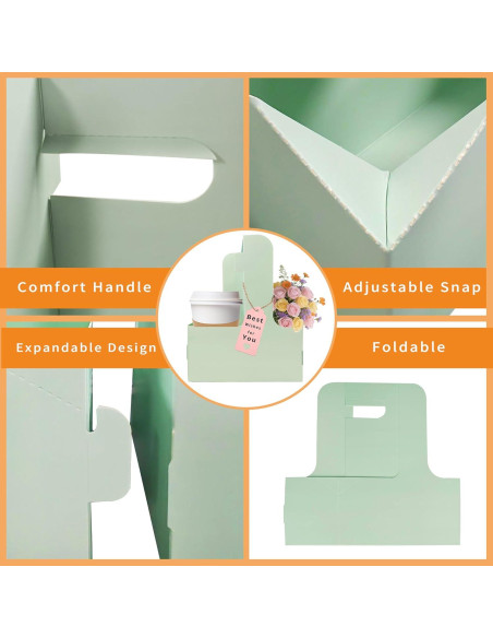 Portavasos Plegables Turmaster para 2 Tazas - Paquete de 8 Verde