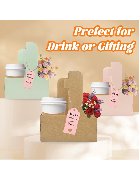 Portavasos Plegables Turmaster para 2 Tazas - Paquete de 8 Verde