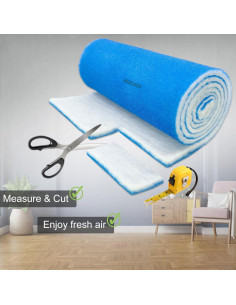 Filtro de Aire MERV 8 ezatrading 30.48x114.3 cm Cortar Ajustar 2