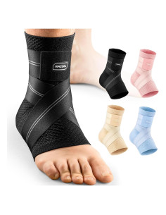 Faja de Compresión para Tobillo WHCOOL Pequeña Negra 7 Zonas