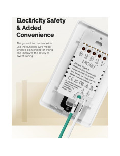 Interruptor de Luz Inteligente MOES Matter 2.4GHz Doble 2