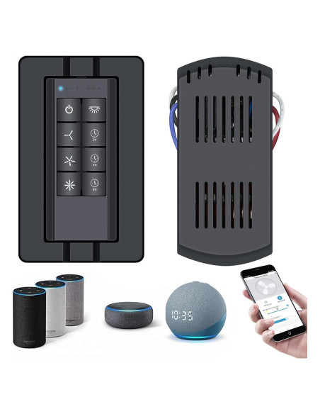 Kit Control Remoto Ventilador Techo COREBAY WiFi 3 Velocidades
