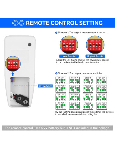 Control Remoto FAN-53T para Ventilador de Techo Breeze Bay
