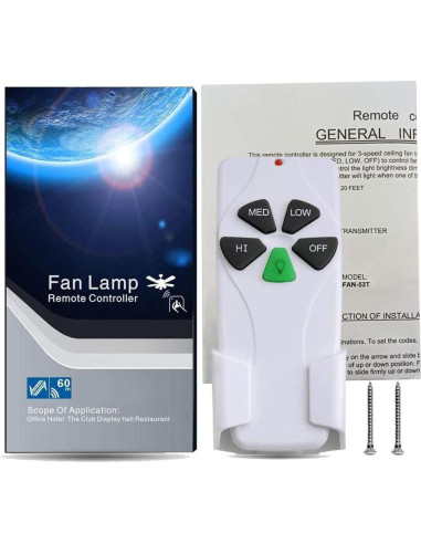 Control Remoto FAN-53T para Ventilador de Techo Breeze Bay