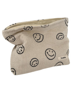 Bolsa Cosmética de Pana Estética para Mujeres - 25x18cm