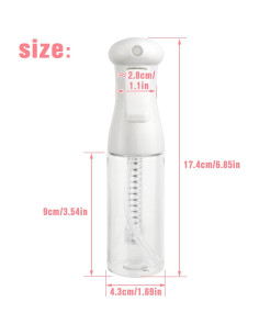 Botella de Spray de Viaje 100ml Apidgrowth Blanca - Cuidado Cabello y Plantas 2