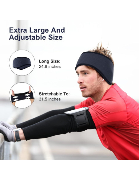 Calentador de Oídos de Forro Polar Iwtmm Ajustable para Invierno