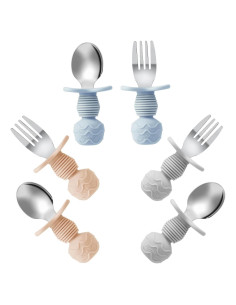 Set de Alimentación PandaEar 6 Piezas Acero Inoxidable Bebés