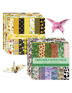 Kit de Papel de Origami Doble Cara 100 Hojas 15x15cm Mifuner