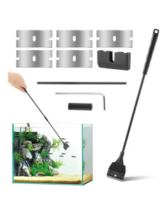 Raspador de Acuario Tookie 53 cm Ajustable Acero Inoxidable