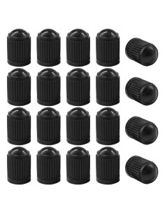 20 Tapones de Válvula de Neumático DUSCOKE - Universal Negro