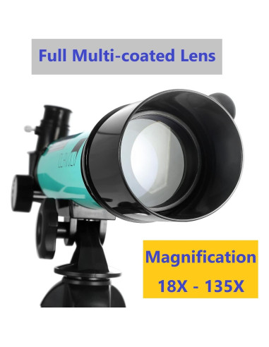 Telescopio Refractor CLAVOLO 0.99 kg 18X-135X para Niños