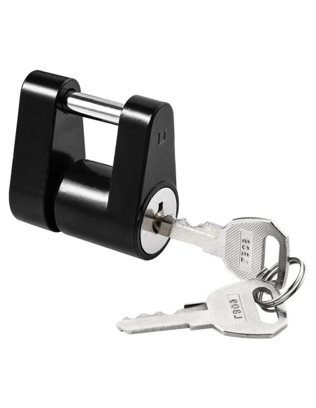 Cerradura de Acoplador de Remolque CZC AUTO Negra 1/4"