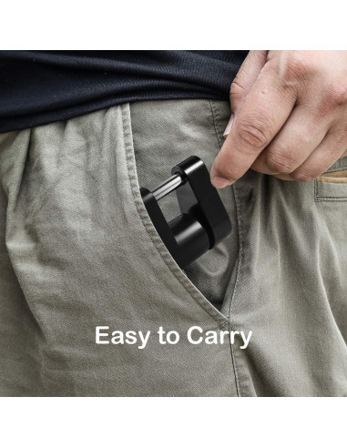 Cerradura de Acoplador de Remolque CZC AUTO Negra 1/4"