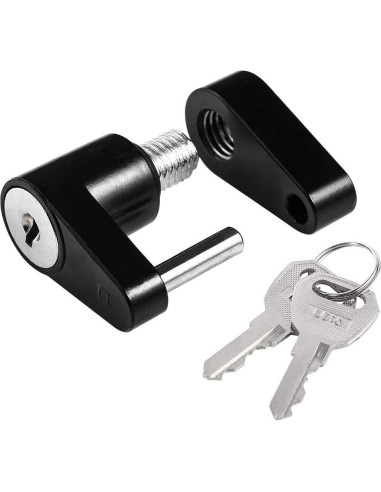 Cerradura de Acoplador de Remolque CZC AUTO Negra 1/4"