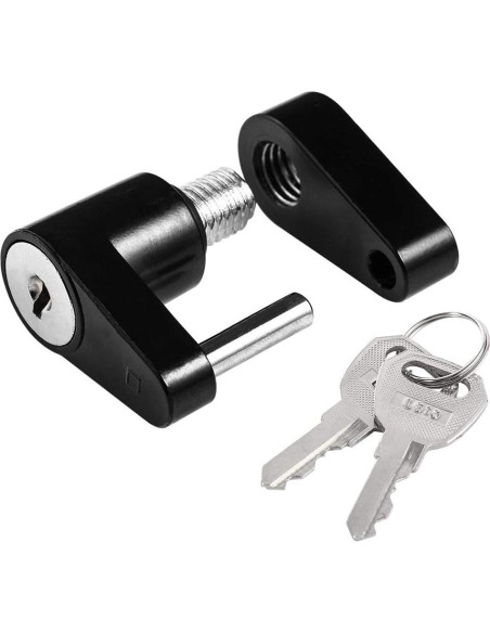 Cerradura de Acoplador de Remolque CZC AUTO Negra 1/4"