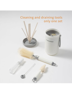 Juego de cepillos limpiadores Chemimoso para botellas de bebé 2