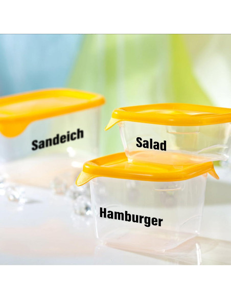 Stickers de Letras y Números Vinilo Llewyn 1550 Piezas 1.27 cm Negro