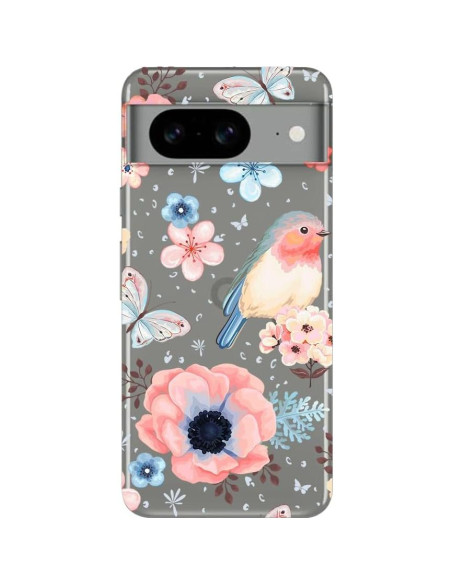 Funda Blingy's para Google Pixel 8 - TPU Transparente 6.2" Floral