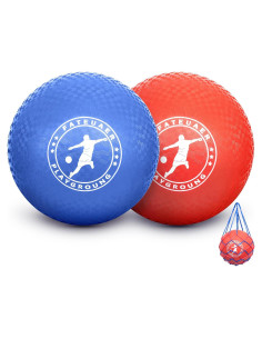 Set de 2 Pelotas de Kickball FATEUAER 25.4 cm Rojo y Azul