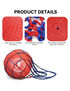 Set de 2 Pelotas de Kickball FATEUAER 25.4 cm Rojo y Azul 2