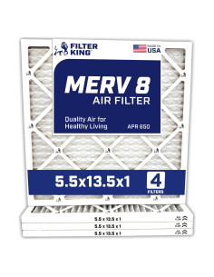 Filtro de Aire Filtro Rey MERV 8 5.5x13.5x1 cm 4-Pack