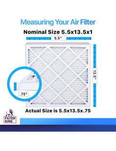 Filtro de Aire Filtro Rey MERV 8 5.5x13.5x1 cm 4-Pack 2