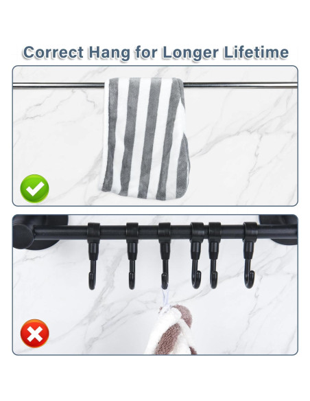 Toalla de Microfibra para el Cabello YiRayon 2 Piezas Secado Rápido