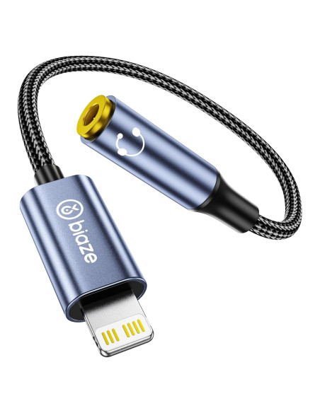 Adaptador de Auriculares Biaze Lightning a 3.5mm para iPhone