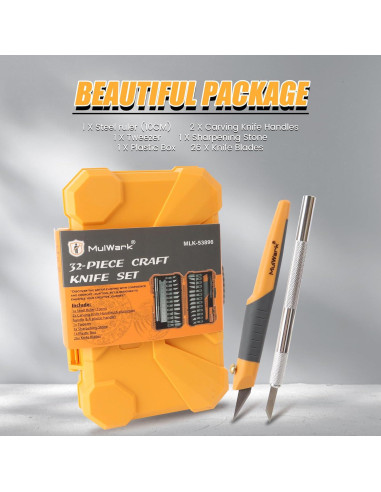 Conjunto de cuchillos de precisión MulWark 32 piezas