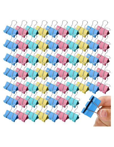 300 Clips de Carpeta Medianos Yexiya 3.18 cm Colores Variados