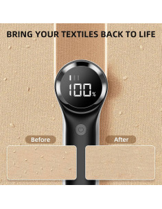 Afeitadora de Telas Buywoo BYO-Q20 Negra 6 Cuchillas LED 2