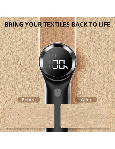 Afeitadora de Telas Buywoo BYO-Q20 Negra 6 Cuchillas LED