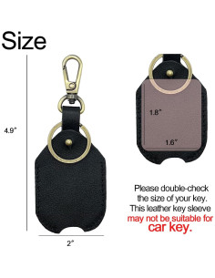 Funda de Llave de Coche de Cuero Genuino DK027 - Unisex 2